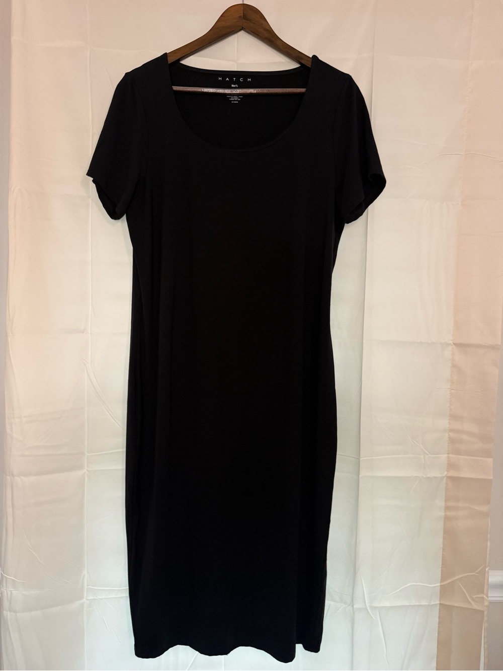 Hatch Maternity Black Scoop Neck Dress